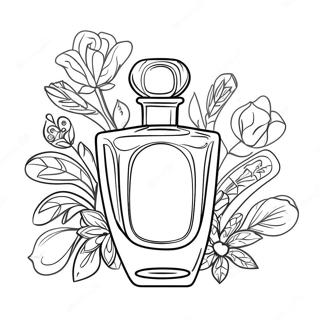 Elegant Perfume Glass Coloring Page 50083-40102