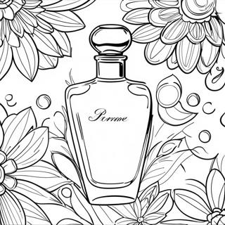 Elegant Perfume Glass Coloring Page 50083-40104