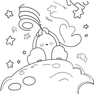 Dreamy Night Sky Coloring Page 50093-40114