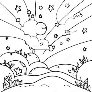 Dreamy Night Sky Coloring Page 50093-40116