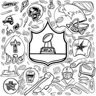 Nfl Logos Coloring Page 5011-4174