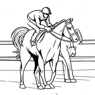 Race Horse Coloring Page 50162-40168