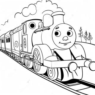 Percy The Train With Friends Coloring Page 50173-40177