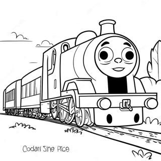 Percy The Train With Friends Coloring Page 50173-40178