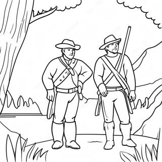 Lewis And Clark Adventure Coloring Page 50183-40185