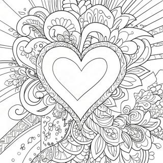 Heartfelt Love Coloring Page 50193-40193