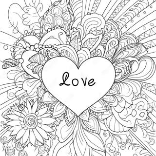 Heartfelt Love Coloring Page 50193-40194