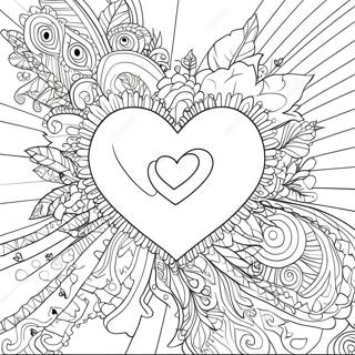 Heartfelt Love Coloring Page 50193-40196