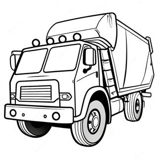 Garbage Truck Coloring Pages