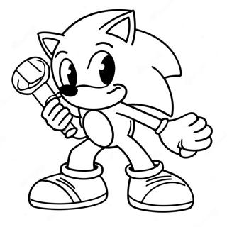 Sonic With A Sword Coloring Page 50202-40200