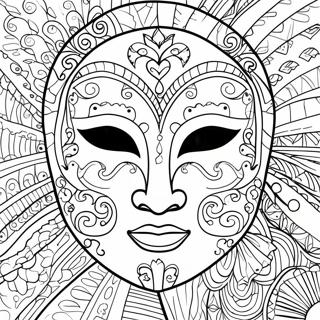 Mask Coloring Page 50212-40207