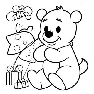 Christmas Winnie The Pooh Coloring Pages