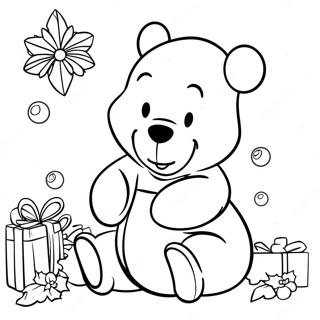 Christmas Winnie The Pooh Coloring Page 50242-40232