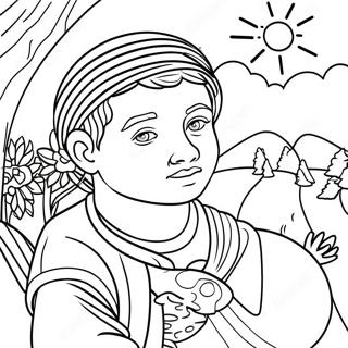 Colorful Joseph Dreaming Of His Brothers Coloring Page 50273-40253