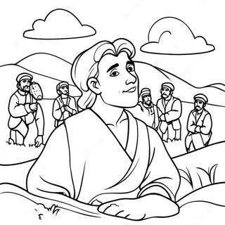 Colorful Joseph Dreaming Of His Brothers Coloring Page 50273-40255