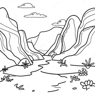 Erosion Coloring Pages