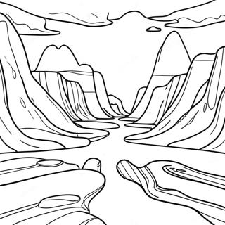 Erosion Landscape Coloring Page 50282-40258