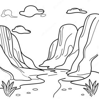 Erosion Landscape Coloring Page 50282-40260