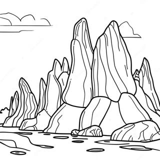 Rocky Erosion Formations Coloring Page 50283-40261