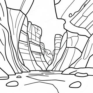 Rocky Erosion Formations Coloring Page 50283-40262