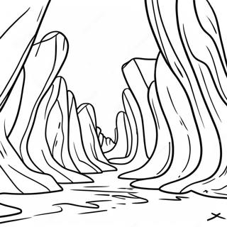 Rocky Erosion Formations Coloring Page 50283-40263