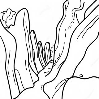 Rocky Erosion Formations Coloring Page 50283-40264