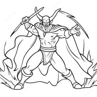 Mephiles The Dark In Battle Coloring Page 50323-40294