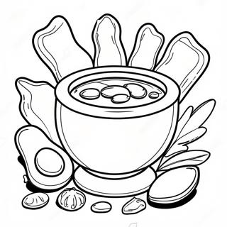 Colorful Stone Soup Ingredients Coloring Page 50333-40300