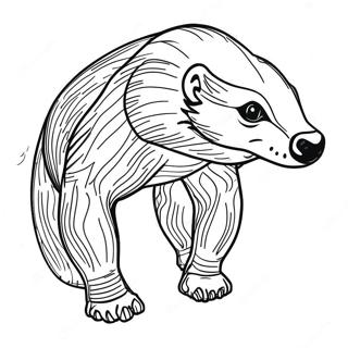 Honey Badger Coloring Page 50342-40313