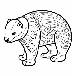 Honey Badger Coloring Page 50342-40316