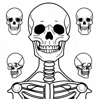 Skeletal System Anatomy Coloring Page 50352-40311