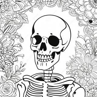 Detailed Human Skeleton Coloring Page 50353-40317