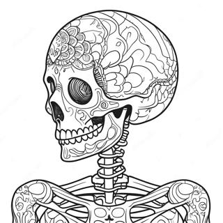 Detailed Human Skeleton Coloring Page 50353-40319