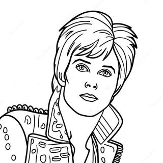 Ziggy Stardust With Colorful Hair Coloring Page 50383-40346