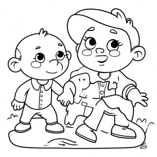 Little Bill With Friends Coloring Page 50413-40365