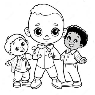 Little Bill With Friends Coloring Page 50413-40367