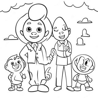 Little Bill With Friends Coloring Page 50413-40368