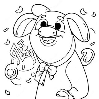 Sing Coloring Page 5041-4200