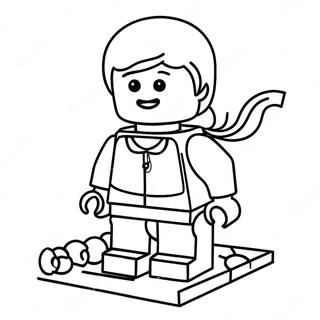 Girl Lego Coloring Pages