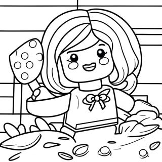 Girl Lego Coloring Page 50422-40372