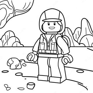 Adventurous Girl Lego Explorer Coloring Page 50423-40374