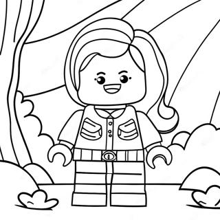 Adventurous Girl Lego Explorer Coloring Page 50423-40375