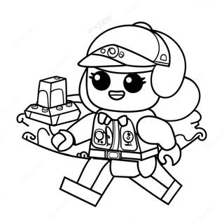 Adventurous Girl Lego Explorer Coloring Page 50423-40376