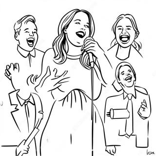 Joyful Singers Coloring Page 5042-4205