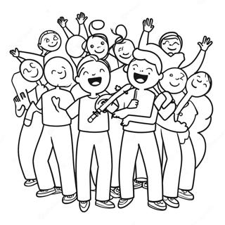 Joyful Singers Coloring Page 5042-4208