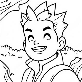 Adventurous Gon Coloring Page 50433-40382