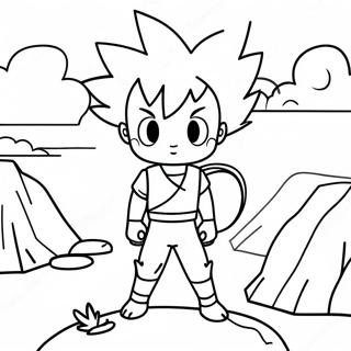 Adventurous Gon Coloring Page 50433-40383