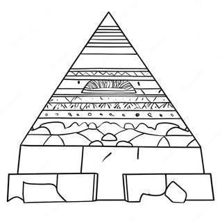 Pyramid Coloring Pages