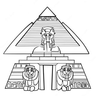 Ancient Egyptian Pyramid Coloring Page 50473-40415