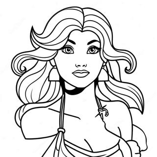 Megara Coloring Pages